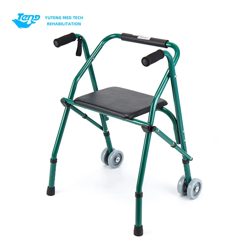 ໂລຫະປະສົມ Aluminum Walker ທີ່ມີບ່ອນນັ່ງ