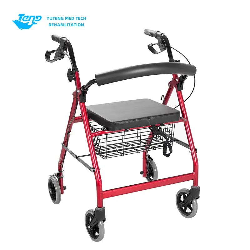 ພັບ Rollator Walker ກັບບ່ອນນັ່ງ