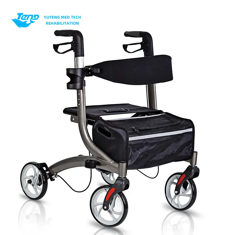 RUAD RUAVORT ROLOLATOR Walker ກັບບ່ອນນັ່ງ
