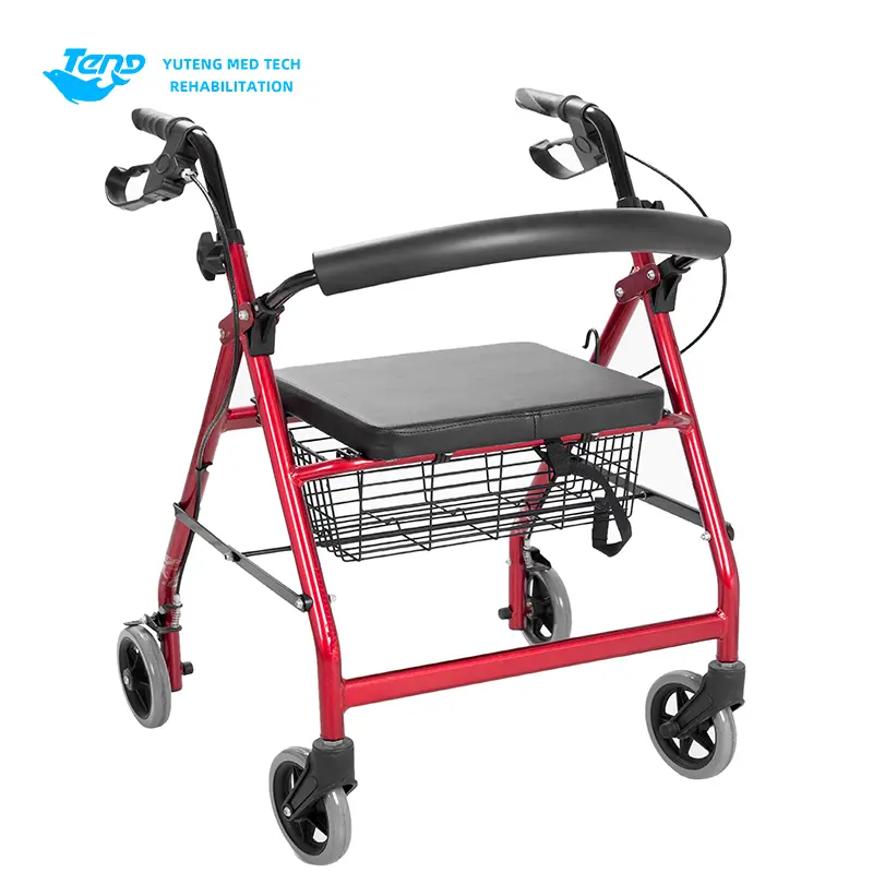 steel walker rollator ກັບບ່ອນນັ່ງ